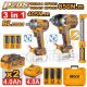 INGCO 3PCS 850NM+405NM IMPACT WRENCH + WORKLIGHT COMBO COSLI251085