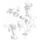 MAKITA DPV300 75MM CORDLESS SANDER POLISHER SPARE PARTS