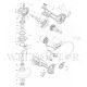 MAKITA GA005G 125MM CORDLESS ANGLE GRINDER SPARE PARTS