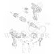 MAKITA HP0300 HAMMER DRIVER DRILL SPARE PARTS