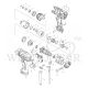 MAKITA TD0101F IMPACT DRIVER SPARE PARTS