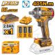 INGCO 20V BL 1/2" IMPACT WRENCH 405NM 1X2.0AH+CHARGER CIWLI20455