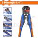 WADFOW 8.25" 210MM 3 IN 1 AUTOMATIC WIRE STRIPPING & CRIMPING PLIER WBQ4601