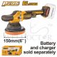 INGCO 20V 6" BL ANGLE POLISHER 2000-4500RPM APLI2015 (BARE UNIT)