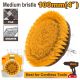INGCO 4" 1/4" HEXA SHANK MEDIUM BRISTLE DRILL BRUSH WCBM1041