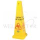 SUPERSTEAM SAFETY CAUTION SQUARE CONE 32 X 32 X 92 CM