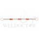 EXTENDABLE SAFETY CONE BAR, RED/WHITE, EXT TO 2.2M