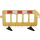 TRAF-SAFE™ H/DUTY INTERLOCKING PLASTIC BARRICADE 2000LX1000HX50W MM HL-02