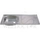 SHOWY STAINLESS STEEL SINK (42"X18")-6025