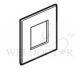 LEGRAND ARTEOR SQUARE WHITE PLATE 575210
