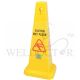 SUPERSTEAM SAFETY CAUTION SQUARE CONE 28 X 28 X 70CM