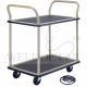 PRESTAR 2TIER TROLLEY 740X480MM 150KG NBS104 2HANDLE W/BRAKE