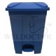 PLASTIC FOOT PEDAL BIN PB45 (410W X 398D X 600HT)