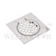 SHOWY SQUARE STAINLESS STEEL GRATING 4", 2538N (2538-501)