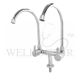 SHOWY QUARTER-TURN TWIN SPOUT SINK TAP 3020 (THE PURE)