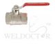 SHOWY RED LONG HANDLE F/F BALL VALVE 1"- 5055