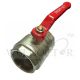 SHOWY RED LONG HANDLE F/F BALL VALVE 2" 5071