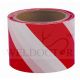 WARNING TAPE 75MMX40M (RED/WHITE)