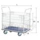 JUMBO DOUBLE HANDLE MESH TROLLEY L1225*W760*H1000 500KG HG313