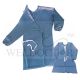 QUEBEE VINYL APRON BLUE 51"X27" 8MIL QB-BSA900-56910