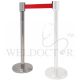 STAINLESS STEEL Q-POLE WITH RED BELT (1 PC)
