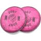 3M PARTICULATE FILTER 2097 W/ ORGANIC VAPOR RELIEF P100 - 2PPP