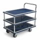 JUMBO 3TIER SINGLE HANDLE TROLLEY L965*W615*H950 370KG HB230S