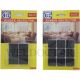 GG BLACK RUBBER SKID SQUARE DISC 25X25MM GG1044- 9PPP