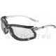 EVON SAFETY GLASS HARDCOATED S9061FG CLEAR WITH FOAM GASKET [Z87+]