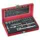 M10 1/4" DR SOCKET SET METRIC SIZE ( 6PT-21PCS ) 221MX