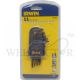 IRWIN 11PC T6~T40 L" SHORT TORX KEY SET [T9097006]