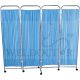 ASSURE HOSPITAL WARD SCREEN 2230(L)X1695MM(H)-4FOLD WITH BLUE CURTAIN WM900