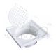 SHOWY SQUARE PLASTIC GRATING W/EDGE & SPIGOT 6", 2571ES (2571-004)