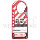 MASTERLOCK 427 LABELED RED LOCKOUT HASP