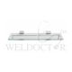 SHOWY 18"X5"X8MM SANDBLAST GLASS SHELF 2652-18SB (2652-412)