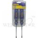 IRWIN 2-PC SCREWDRIVER SET, 1/4"X100MM (-) & (+) T1864827