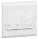 LEGRAND BELANKO WHITE 10A 3 GANG SWITCH (LARGE ROCKER)
