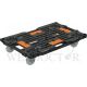 NANSIN INTERLOCKING PLATFORM TROLLEY W/SIDE STOPPER, PD4273N 680X420X120MM