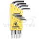 BONDHUS HEX KEY SET L WRENCH (HLX10SB) SHORT-CHROME 10PC 16238