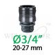 CLABER 3/4" AUTO ADAPTOR BL 91494