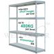 MYSTAR BOLTLESS 4 SHELVES 400KG STEEL
