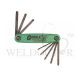 BONDHUS FOLD-UP STAR HEX KEY SET -12632