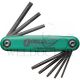 BONDHUS FOLD-UP STAR HEX KEY SET -12634