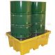 ROMOLD DRUM SPILL PALLET 4WAY TSSBP2FW YELLOW 2X205L – 1220X820X 450 - 27KG
