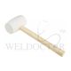 TAIWAN WHITE RUBBER MALLET W/WOODEN HANDLE
