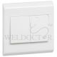 LEGRAND BELANKO WHITE 10AX 2GANG SWITCH (LARGE ROCKER)