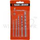 BLACK AND DECKER 5PC MASONRY DRILL BIT SET [4,5,6,8,10MM] A8032G