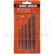 BLACK AND DECKER 5PC HSS DRILL BIT SET [4,5,6,8,10MM] A8030G