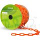 TRAF-SAFE™ UV RESISTANT PLASTIC SHORT LINK CHAIN 6.0MMØ ORANGE(04)