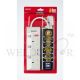 MORRIES 3M EXTENSION CORD 3W W/BUILT IN VARISTOR - MS3233